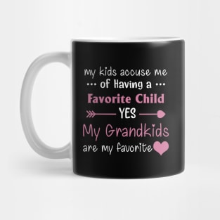 my kids accuse me of having a favorite child Mug